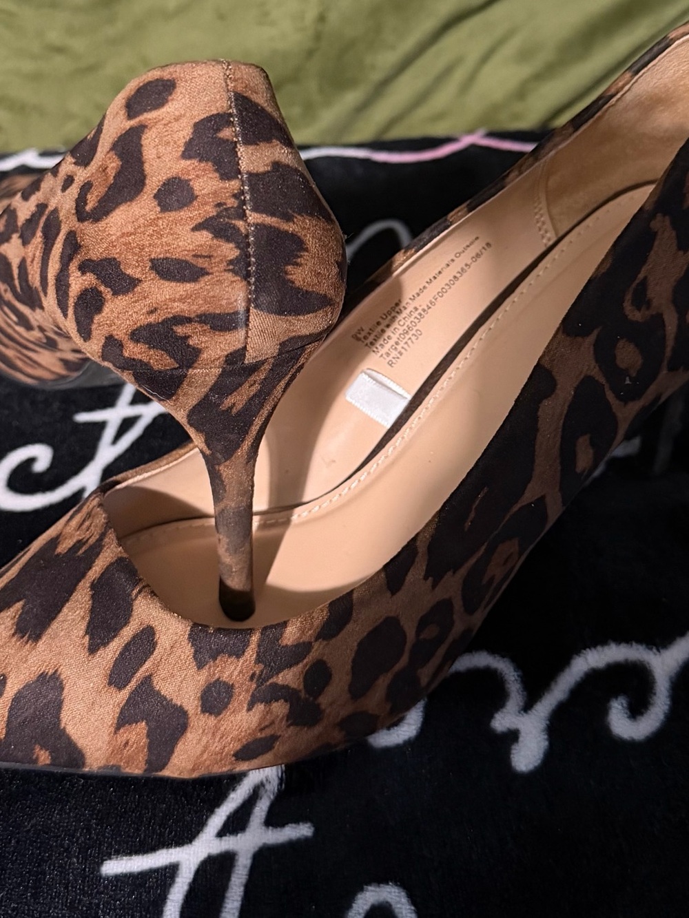 a new day Leopard-Print Pointed Toe Stiletto Pumps - Brown/Black